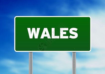 威尔士公路标志图片