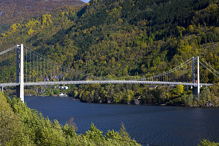 挪威哈尔丹格尔峡湾桥建筑建筑学世界旅行建筑物位置峡湾桥梁孤独外观图片