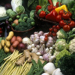 蔬菜保留寿命食品洋葱胡椒营养茄子大蒜豆子静物食物菜花图片