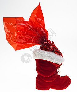 圣诞节靴子静物展示纹饰传统装饰品庆祝包装活动点缀庆典图片