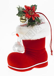 圣诞节靴子插图礼物包装活动礼品纹饰装饰庆典静物庆祝图片