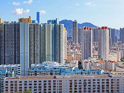 香港公共住房公寓区一楼民众运输土地家庭房子住宅财产建筑城市天空图片