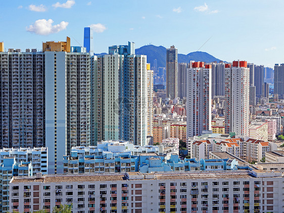 香港公共住房公寓区一楼民众运输土地家庭房子住宅财产建筑城市天空图片