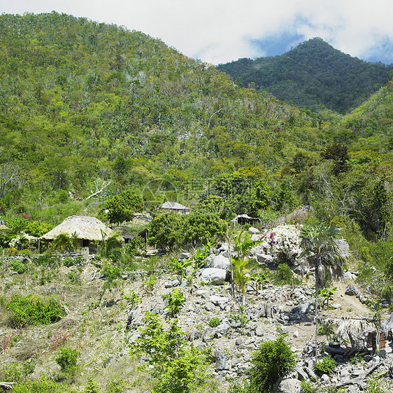 古巴格拉马省 梅斯特拉山区国家议会位置热带风景植物群植被棚屋旅行小屋山脉世界图片
