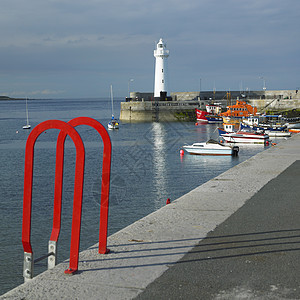 Donaghadee 北爱尔兰唐县建筑旅行船只指导建筑物世界灯塔外观位置血管图片