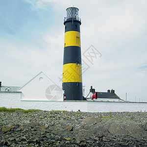 圣约翰点灯塔 北爱尔兰唐县St Johns Point指导外观导航世界灯塔建筑学位置旅行安全建筑图片