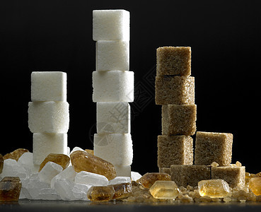 含糖尚可食糖块糖静物营养蔗糖食物白色食品糖果肿块棕色图片