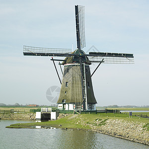 荷兰特克塞尔岛风车世界位置旅行外观建筑学图片