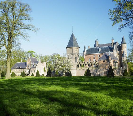 荷兰 Heeswijk城堡建筑历史建筑学景点外观位置建筑物世界历史性旅行图片