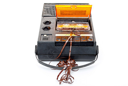 磁性录音机电子产品磁带记录玩家音乐卷轴标签技术图片