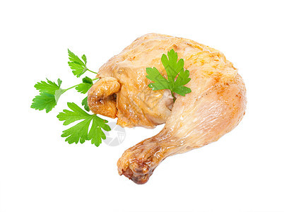 带新鲜蔬菜的灰鸡胸部烧烤绿色香菜炙烤饮食盘子美食家禽香料图片