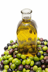 橄榄油成分绿色黄色橄榄香料营养食物水果生活图片