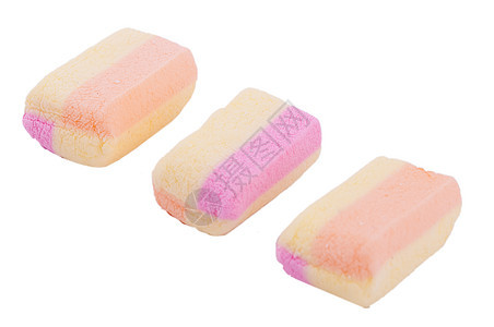 彩色棉花糖工作室糖果白色甜点色泽粉色背景图片