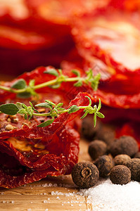意大利日晒干西红番茄红色水平脱水美食蔬菜种子框架图片