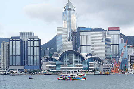 香港港口和小船图片