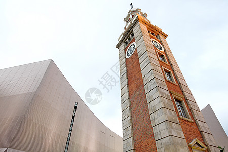 香港时钟塔速度天空蓝色中心景观地标建筑城市兴趣场景图片