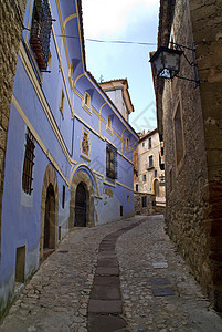 西班牙旧城村庄景观房子城市街道建筑学图片