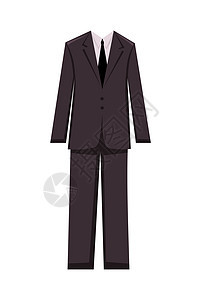 男性商业服 设计要素插图袖口商业工作正装仪式夹克老板裤子领带图片