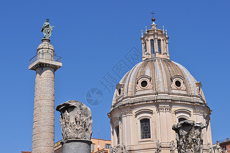 Trajan市场 罗马石头建筑建筑学大理石纪念碑雕塑废墟地标雕像图片