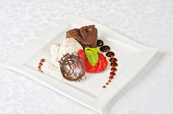 巧克力法兰食物香草美食小吃水果糕点薄荷蛋糕食谱焦糖图片