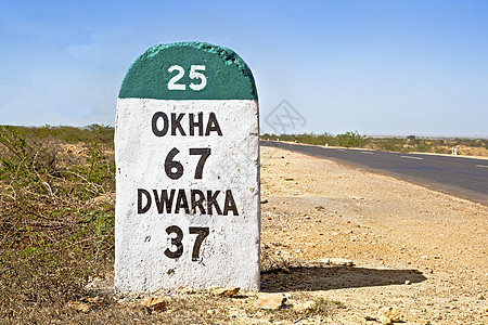 果棚路旅游印度奥卡 67 Dwarka 37 SH 25背景