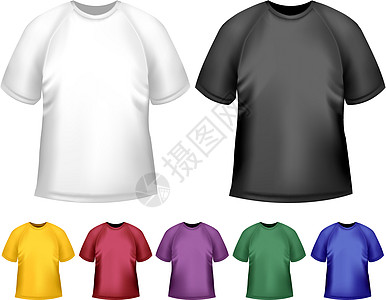 黑白男子和肤色男子 polo T恤衫 设计模板 Ve棉布马球裙子蓝色袖子男生广告橙子身体男人图片