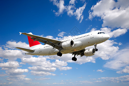 空中旅行旅费航空航班喷射蓝色齿轮翅膀客机运输飞行飞机场图片