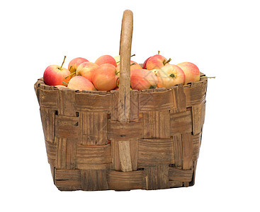 苹果作物团体红色篮子柳条黄色营养饮食小吃季节收成图片