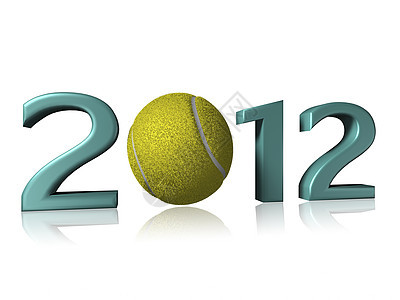 2012年白背景网球设计图图片
