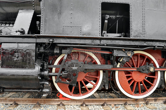 蒸汽列车火车曲目铁路车辆工具运输民众机车过境车轮图片