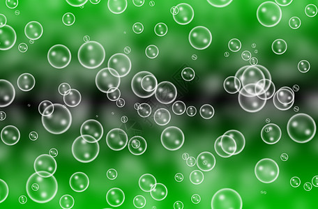 抽象泡泡纹理和绿色背景图片