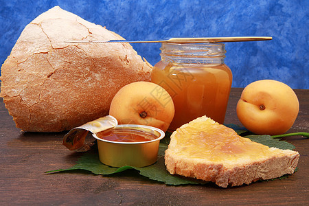 甜杏子酱果酱小吃早餐黄油果汁食物水果橙子图片