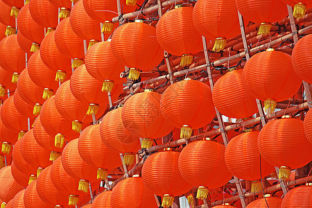 绿灯灯笼写作红色墙纸新年寺庙橙子文化佛教徒工艺图片