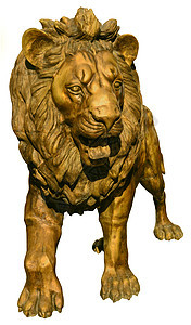 狮子雕塑装饰雕像金子艺术白色青铜文化力量风格图片