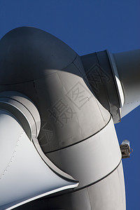叶子能量生成器发电机生态机械气氛力量环境金属风车活力蓝色图片