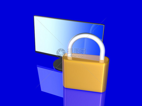 安全屏幕硬件宽屏薄膜锁定技术纯平数据电脑监视器电子图片