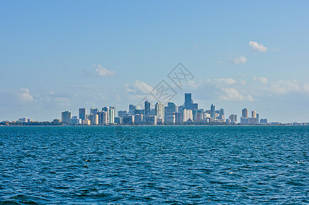 迈阿密市中心建筑物天空建筑学摩天大楼海岸线海岸蓝色市中心旅行高楼图片
