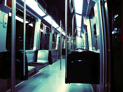 地铁火车民众旅行交通蓝色城市运输铁路过境青色曲目图片