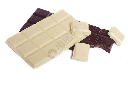 黑巧克力棒食物糖果饮食棕色牛奶宏观巧克力白色小吃黑色图片