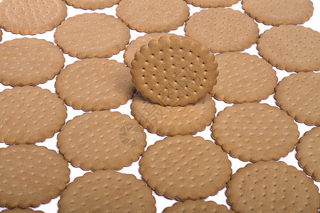 许多饼干圆圈蛋糕圆形营养食物工作室小吃甜点糕点棕色图片
