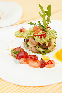 夏季沙拉沙拉草本植物饮食烹饪午餐水果盘子沙拉胡椒黄瓜美食图片