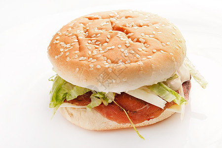白色的汉堡包食物小吃洋葱面包胡椒午餐营养包子牛肉野餐图片