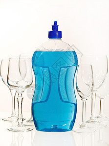 清洁用品洗涤剂清洁工凝胶盘子蓝色塑料打扫产品玻璃工具图片