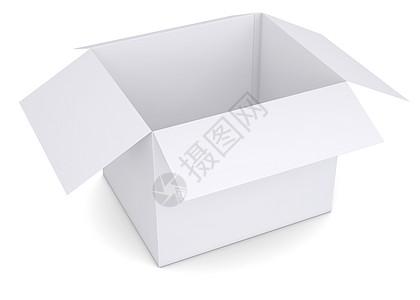 开放白纸箱商业船运木板送货贮存插图命令案件货物纸板图片