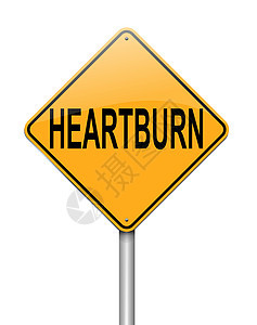 心脏灼伤的概念溃疡气体警告疼痛攻击症状燃烧病痛消化插图图片