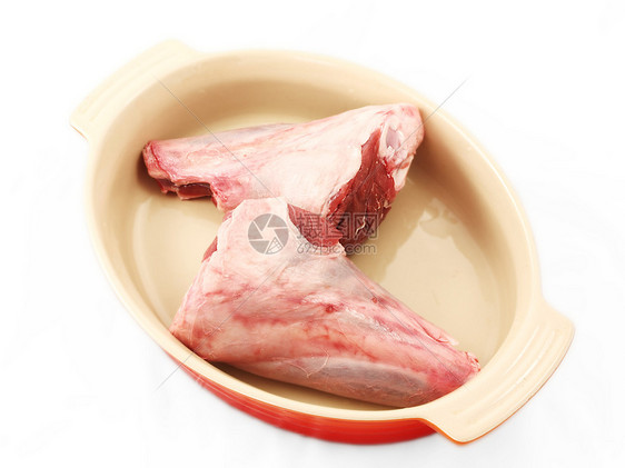 原红肉烤箱陶瓷小腿美食白色猪肉制品羊肉夫妻图片