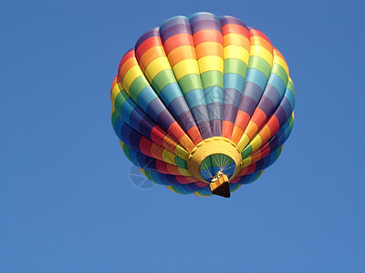天空中多彩气球海拔漂流彩虹天线闲暇篮子高架人心航班风景背景图片