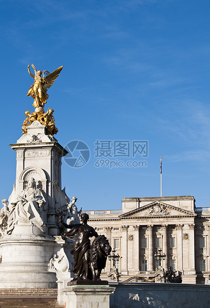 白金汉宫女王雕塑旅游皇家国王建筑学版税王子金子纪念馆图片