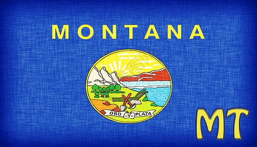 美国蒙大拿州的单旗旗帜图片