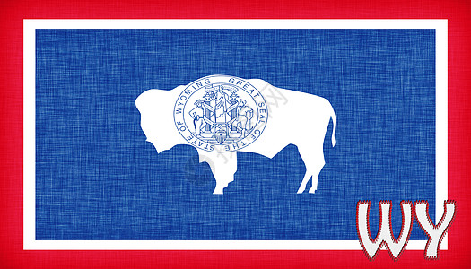 美国怀俄明州联旗背景图片